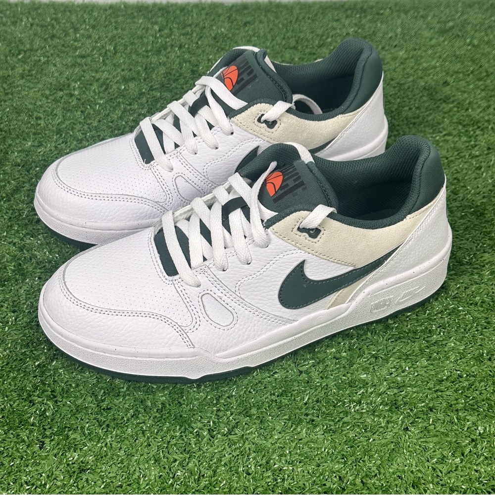 Nike Full Force LO COB White Vintage Green Sea Glass Men 8 Shoes HF1739-100